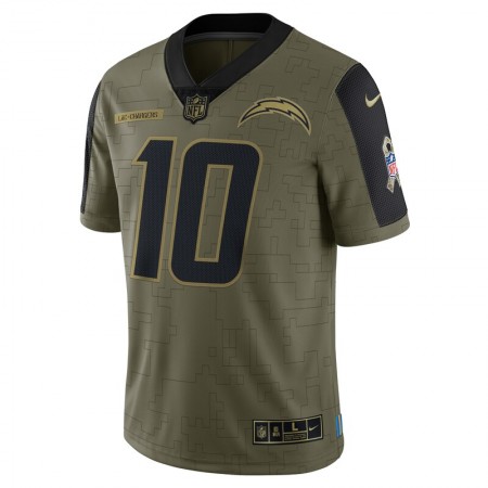 Camiseta Hombre NFL Los Angeles Chargers Justin Herbert 10 Nike 2021 Salute to Service